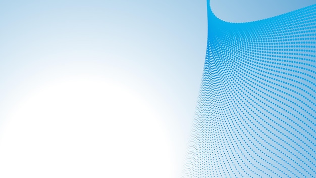 Fondo abstracto con gradiente de medio tono azul para telón de fondo o presentación