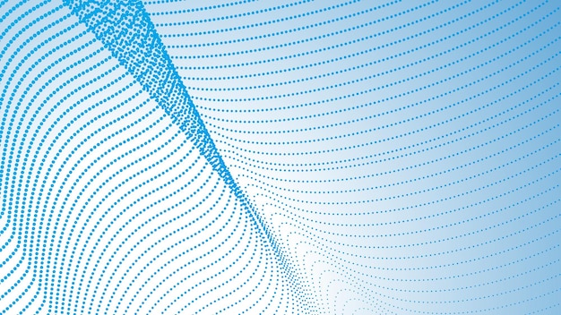 Fondo abstracto con gradiente de medio tono azul para telón de fondo o presentación