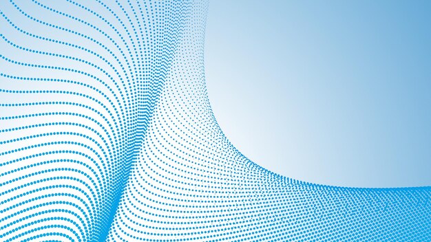 Fondo abstracto con gradiente de medio tono azul para telón de fondo o presentación