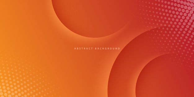 fondo abstracto de gradiente naranja con patrón de textura de círculo simple moderno