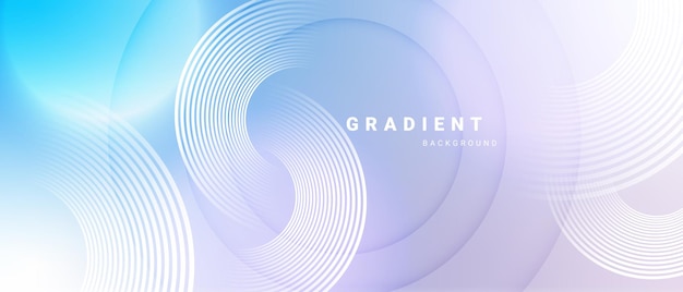 Fondo abstracto con gradiente con patrones de líneas circulares