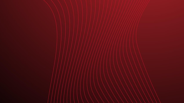 Fondo abstracto de gradiente rojo con línea curva