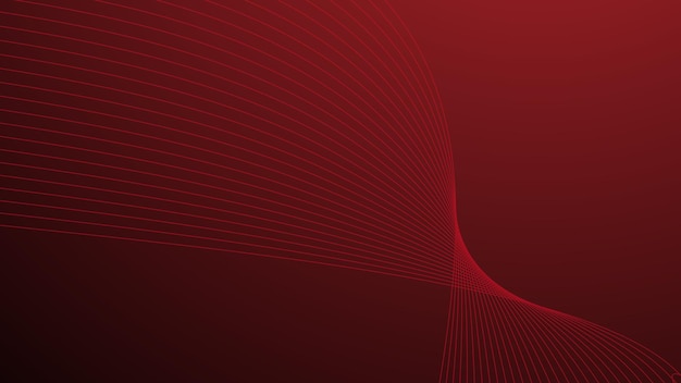 Fondo abstracto de gradiente rojo con línea curva