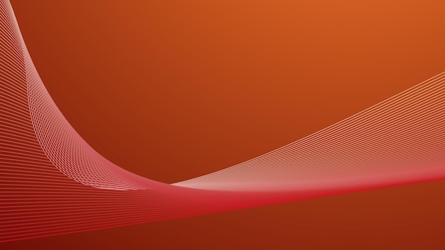 Fondo abstracto de gradiente rojo con línea curva
