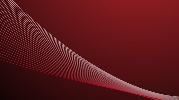 Fondo abstracto de gradiente rojo con línea curva