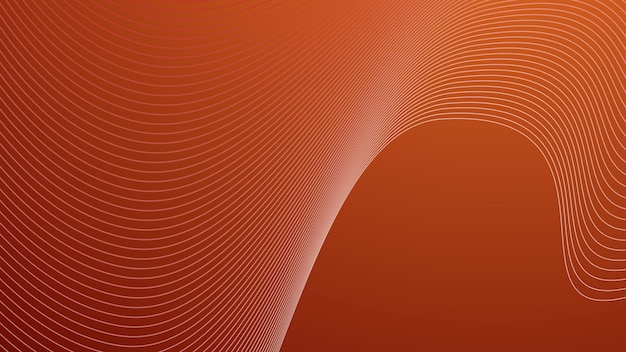 Fondo abstracto de gradiente rojo con línea curva