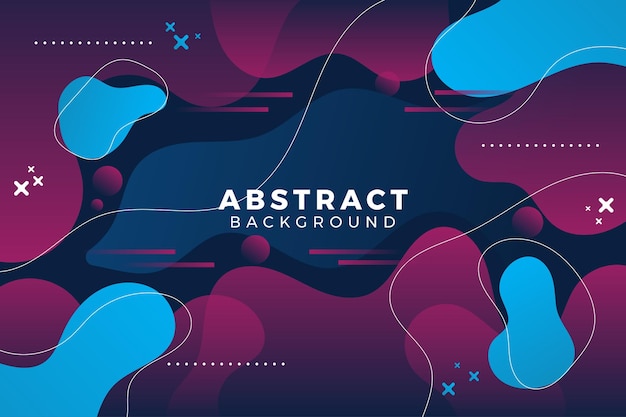 fondo abstracto de gradiente vectorial con líneas y círculos