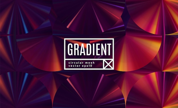 Fondo abstracto con gradientes circulares