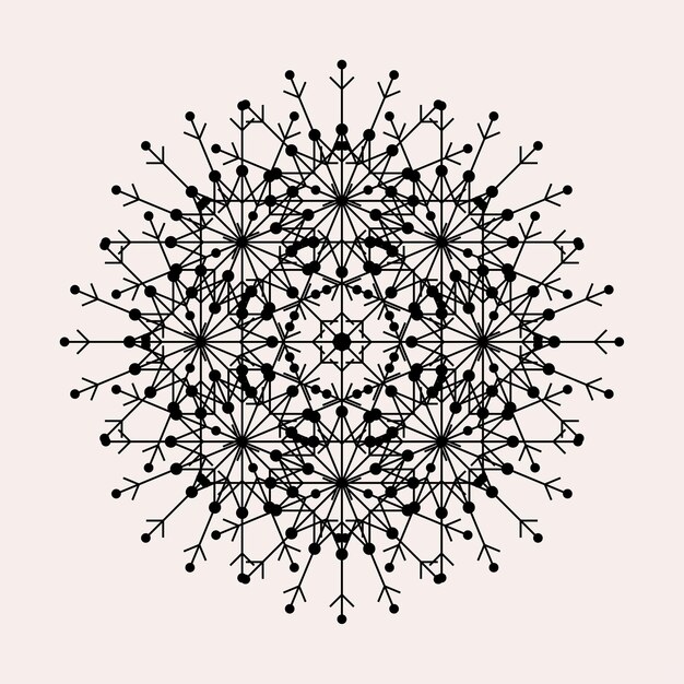 Fondo abstracto gráfico del modelo del ornamento del cordón de la mandala.