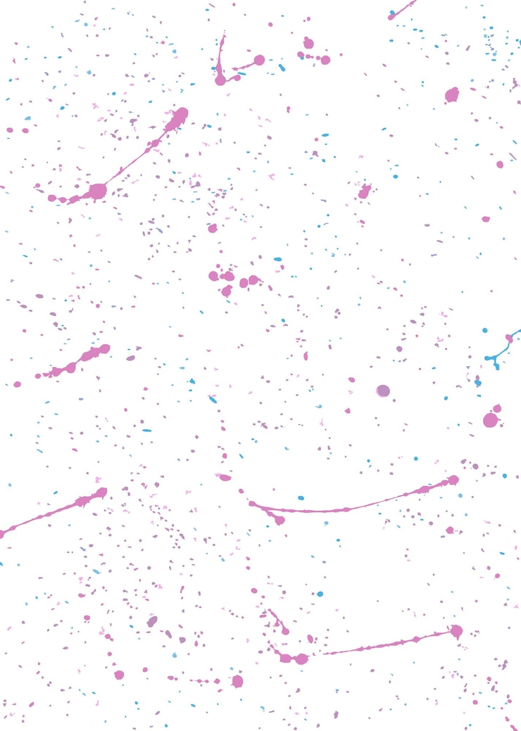 Vector fondo abstracto de grandes salpicaduras y gotas de pintura salpicada textura de plantilla divertida pintura real