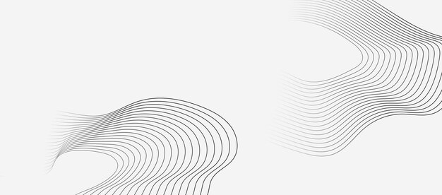 Fondo abstracto gris y blanco con líneas dinámicas