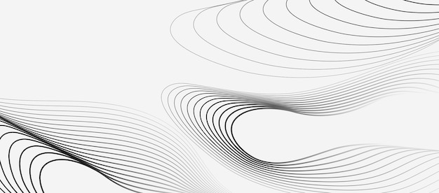 Fondo abstracto gris y blanco con líneas dinámicas