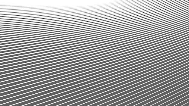 Fondo abstracto gris y blanco con líneas de rayas curvas para el fondo o la presentación