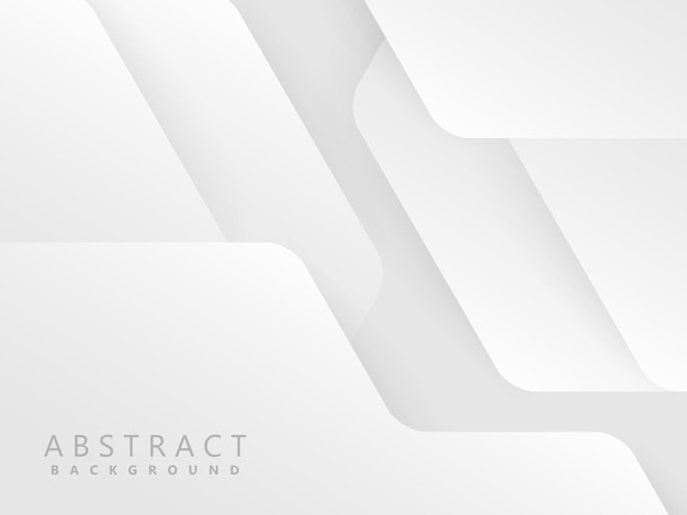 fondo abstracto gris con formas modernas y realistas de corte de papel
