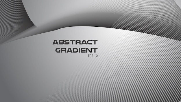 Fondo abstracto gris con línea curva para el fondo o la presentación