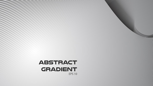 Fondo abstracto gris con línea curva para el fondo o la presentación