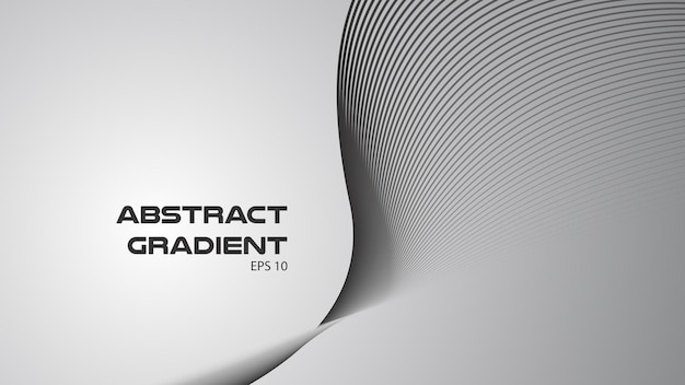 Fondo abstracto gris con línea curva para el fondo o la presentación