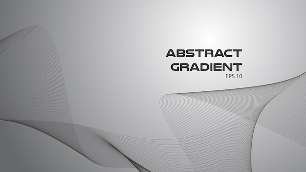 Fondo abstracto gris con línea curva para el fondo o la presentación