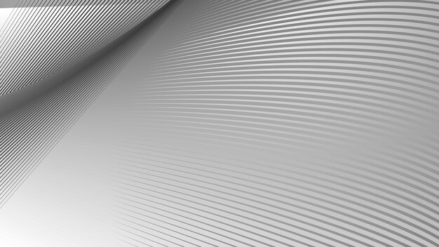 Fondo abstracto gris con líneas de rayas curvas para el fondo o la presentación