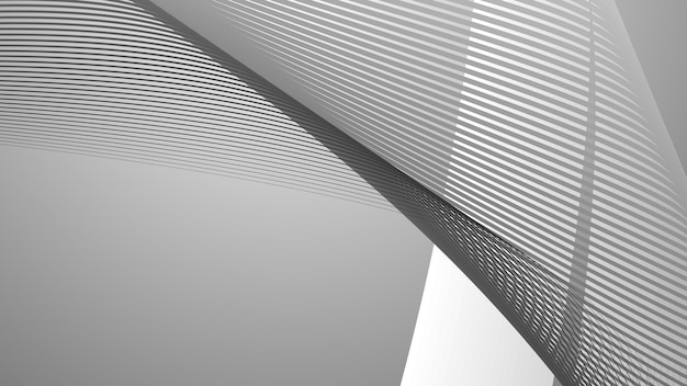 Fondo abstracto gris con líneas de rayas curvas para el fondo o la presentación