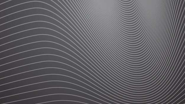 Fondo abstracto gris oscuro con rayas imagen vectorial de línea curva