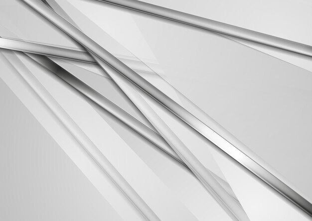 Fondo abstracto gris con rayas metálicas