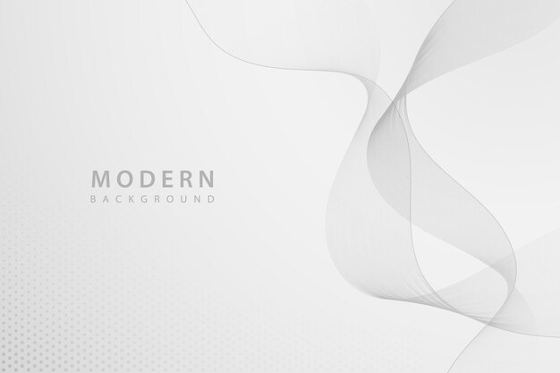 fondo abstracto gris vector de línea de onda transparente moderno