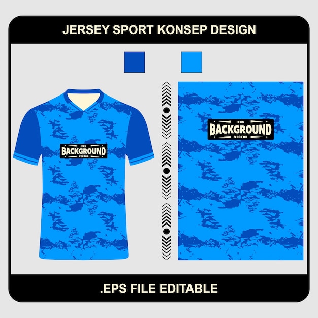 fondo abstracto grunge azul para el fútbol de la sublimación camiseta