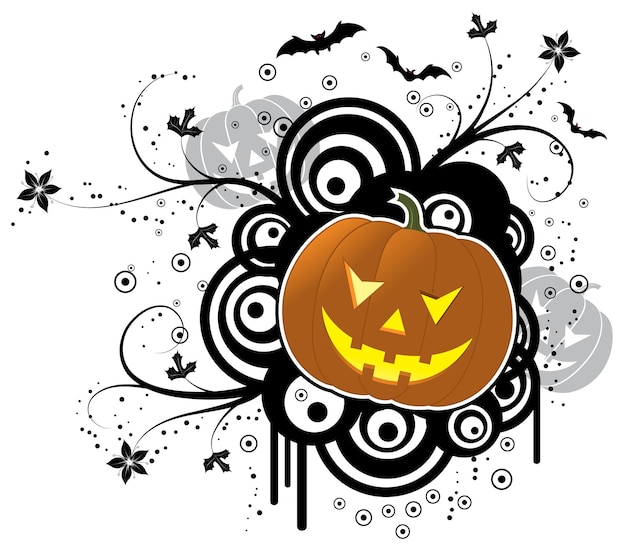 Vector fondo abstracto de halloween