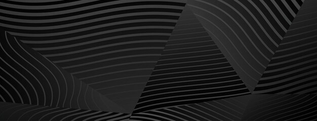 Fondo abstracto hecho de grupos de líneas en colores gris y negro