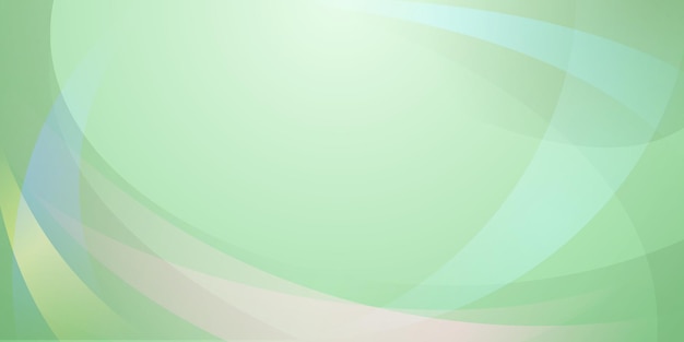 Fondo abstracto hecho de líneas curvas en colores verdes claros
