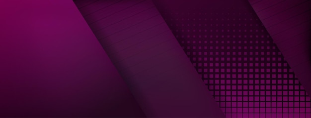Fondo abstracto hecho de líneas inclinadas y puntos de semitono en colores púrpura