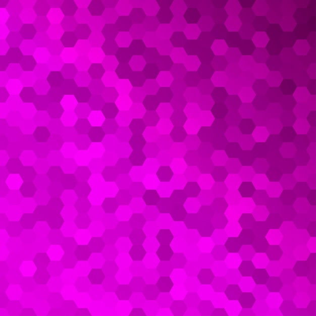 Fondo abstracto hecho de pequeños hexágonos violetas