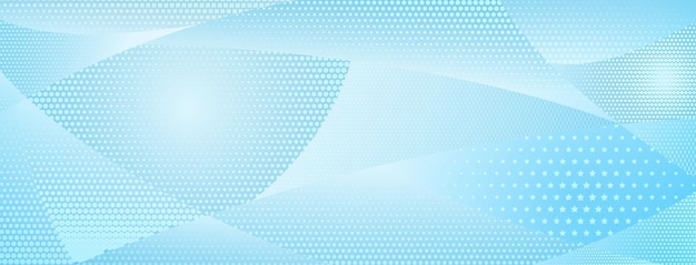 Fondo abstracto hecho de puntos de semitono en colores azul claro