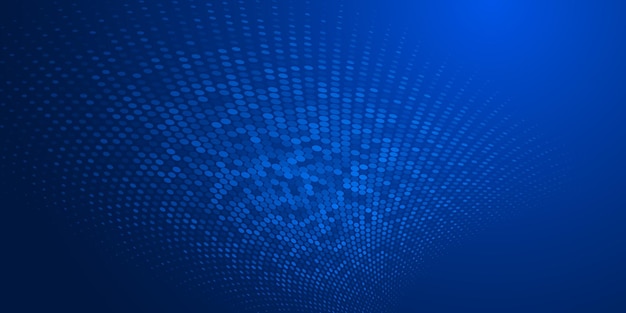 Fondo abstracto hecho de puntos de semitono en colores azules