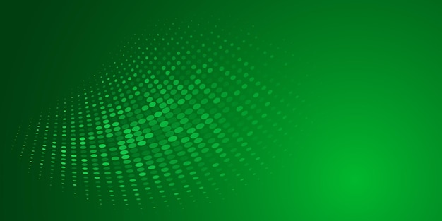 Fondo abstracto hecho de puntos de semitono en colores verdes