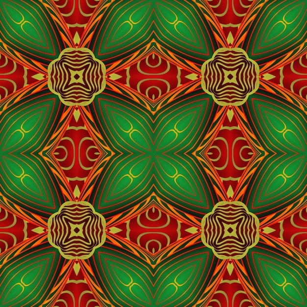 Fondo abstracto con hermosas líneas verdes, rojas y amarillas doradas con textura perfecta