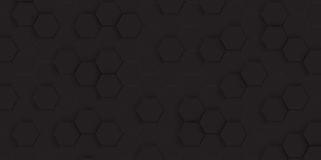 Fondo abstracto hexagonal con luz Fondo de tecnología abstracta de vector de juego hexagonal