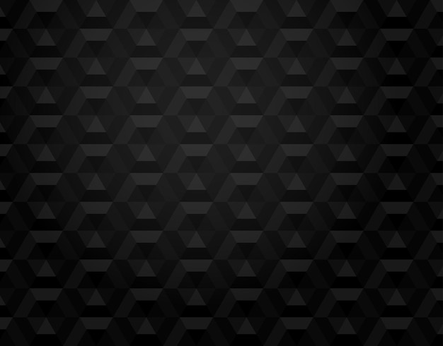 Fondo abstracto hexagonal negro