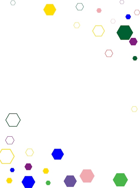 Fondo abstracto con hexágono colorido