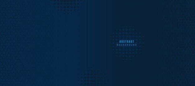 Fondo abstracto de hexágono futurista azul