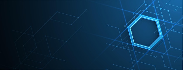 Fondo abstracto del hexágono Tecnología diseño poligonal Minimalismo futurista digital