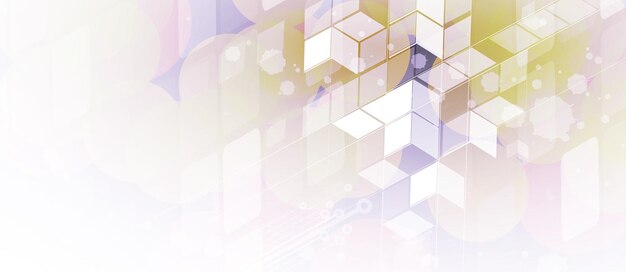 Fondo abstracto del hexágono Tecnología diseño poligonal Minimalismo futurista digital