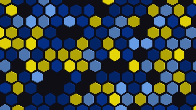 Fondo abstracto con hexágonos Patrón geométrico