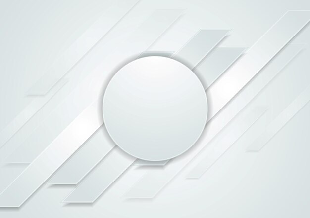 Fondo abstracto de hitech gris con círculo