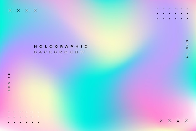 Fondo abstracto holográfico de colores