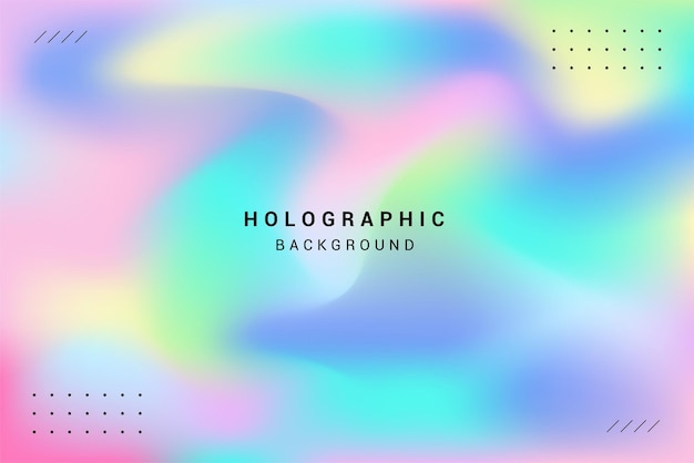 Fondo abstracto holográfico de colores