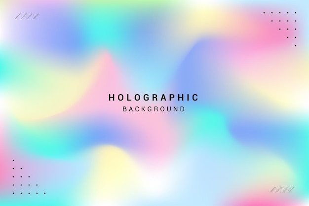 Fondo abstracto holográfico colorido