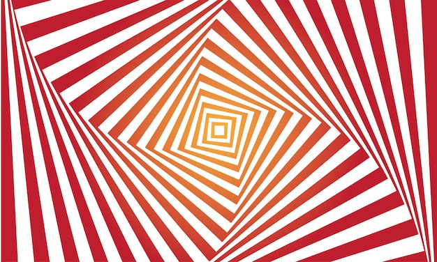 Fondo abstracto con ilusión óptica Ilustración vectorial Verde y blanco
