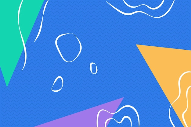 Vector fondo abstracto ilustración plana colorida con composición de forma líquida adecuado para papel tapiz